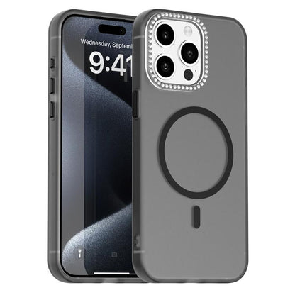 Candy Diamond Magsafe Frosted PC Hybrid TPU Phone Case, For iPhone 16e, For iPhone 16 Pro, For iPhone 15 Pro Max, For iPhone 15 Pro