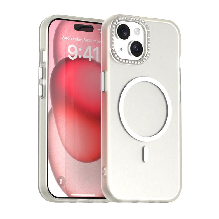 Candy Diamond Magsafe Frosted PC Hybrid TPU Phone Case, For iPhone 15 Plus, For iPhone 15, For iPhone 14 Pro Max, For iPhone 13 Pro