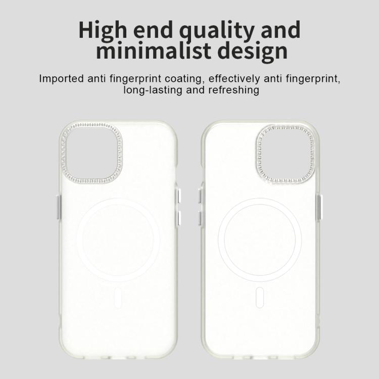 Candy Diamond Magsafe Frosted PC Hybrid TPU Phone Case, For iPhone 15 Plus, For iPhone 15, For iPhone 14 Pro Max, For iPhone 13 Pro