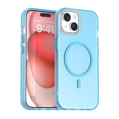 Candy Diamond Magsafe Frosted PC Hybrid TPU Phone Case, For iPhone 15 Plus, For iPhone 15, For iPhone 14 Pro Max, For iPhone 13 Pro
