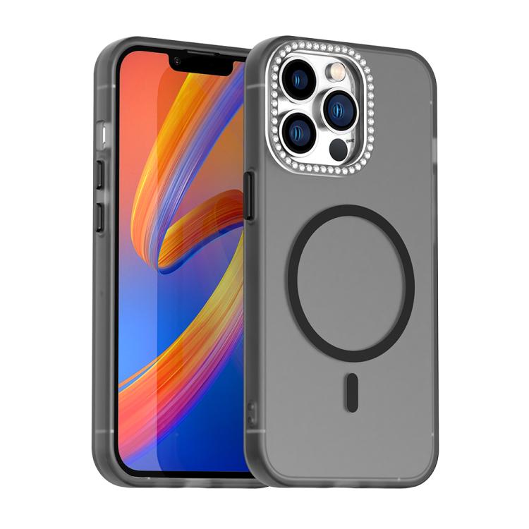 Candy Diamond Magsafe Frosted PC Hybrid TPU Phone Case, For iPhone 15 Plus, For iPhone 15, For iPhone 14 Pro Max, For iPhone 13 Pro