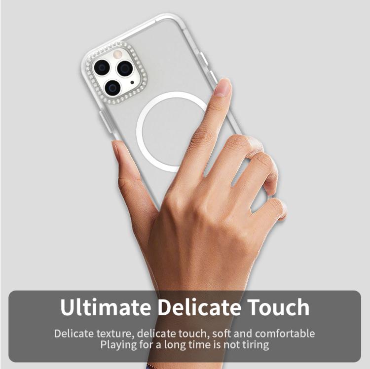 Candy Diamond Magsafe Frosted PC Hybrid TPU Phone Case, For iPhone 11 Pro Max, For iPhone 11, For iPhone 11 Pro