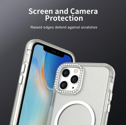 Candy Diamond Magsafe Frosted PC Hybrid TPU Phone Case, For iPhone 11 Pro Max, For iPhone 11, For iPhone 11 Pro