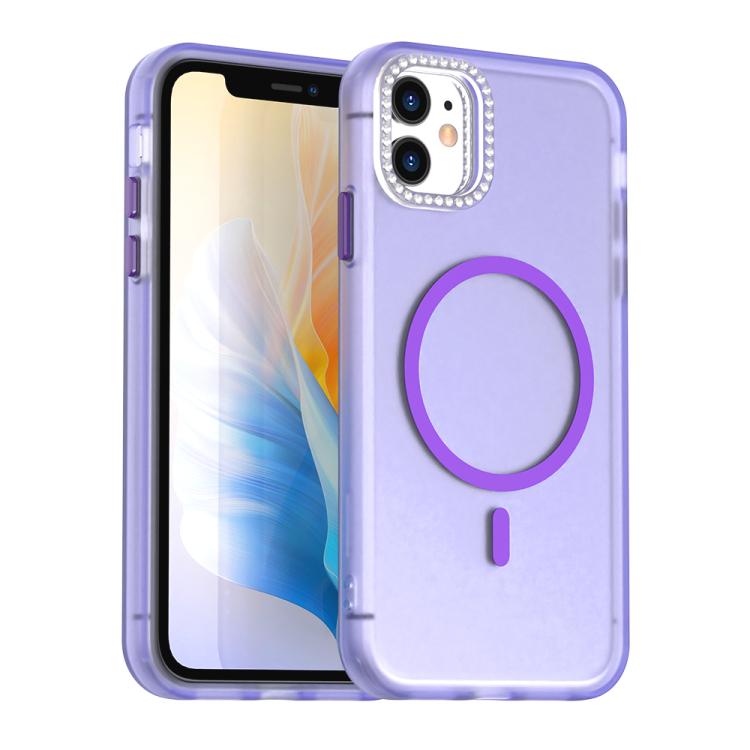 Candy Diamond Magsafe Frosted PC Hybrid TPU Phone Case, For iPhone 11 Pro Max, For iPhone 11, For iPhone 11 Pro