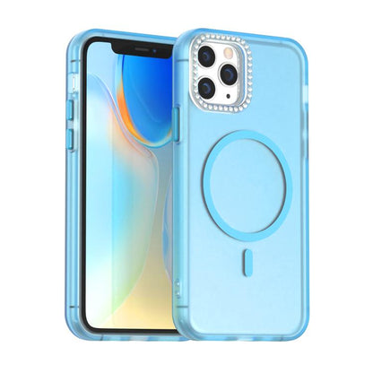 Candy Diamond Magsafe Frosted PC Hybrid TPU Phone Case, For iPhone 11 Pro Max, For iPhone 11, For iPhone 11 Pro