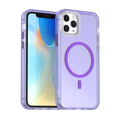 Candy Diamond Magsafe Frosted PC Hybrid TPU Phone Case, For iPhone 11 Pro Max, For iPhone 11, For iPhone 11 Pro
