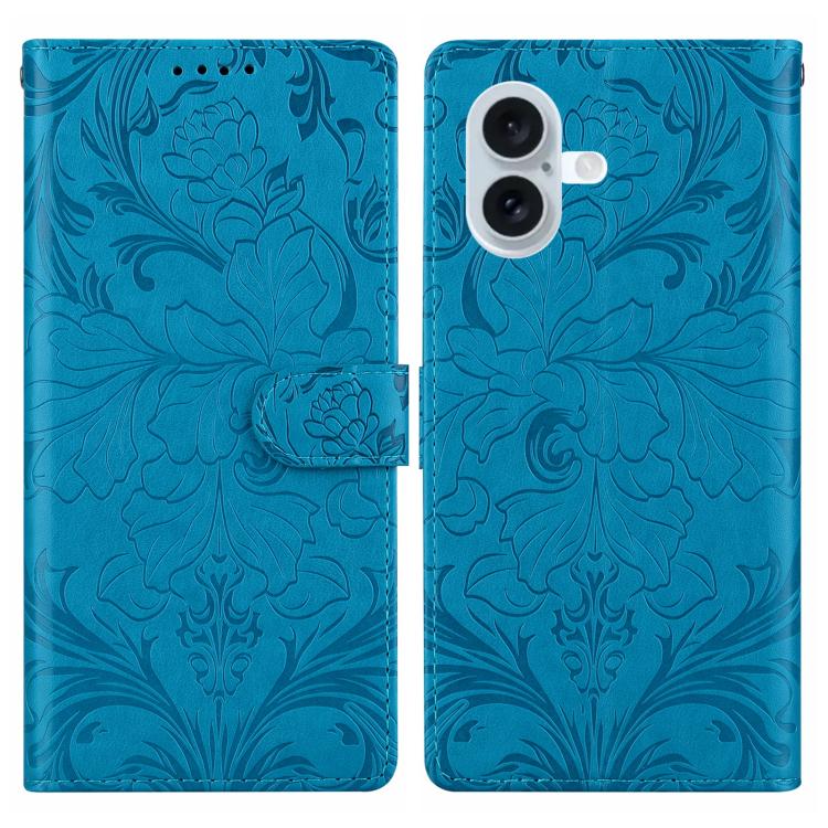 Embossed Floral Pattern Leather Phone Case, For iPhone 16e, For iPhone 16 Pro Max, For iPhone 16 Pro, For iPhone 16 Plus, For iPhone 16, For iPhone 15 Pro Max