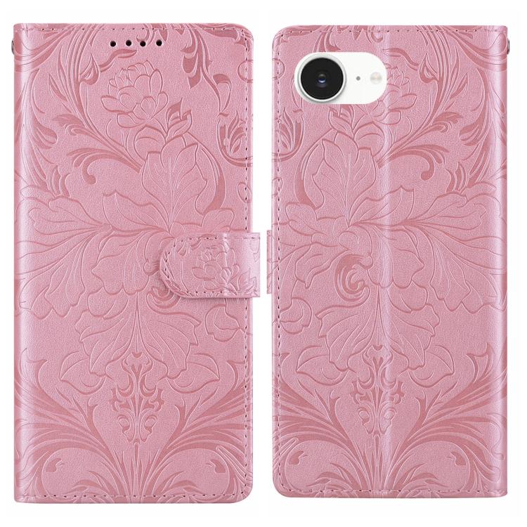 Embossed Floral Pattern Leather Phone Case, For iPhone 16e, For iPhone 16 Pro Max, For iPhone 16 Pro, For iPhone 16 Plus, For iPhone 16, For iPhone 15 Pro Max