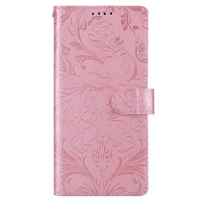 Embossed Floral Pattern Leather Phone Case, For iPhone 16e, For iPhone 16 Pro Max, For iPhone 16 Pro, For iPhone 16 Plus, For iPhone 16, For iPhone 15 Pro Max