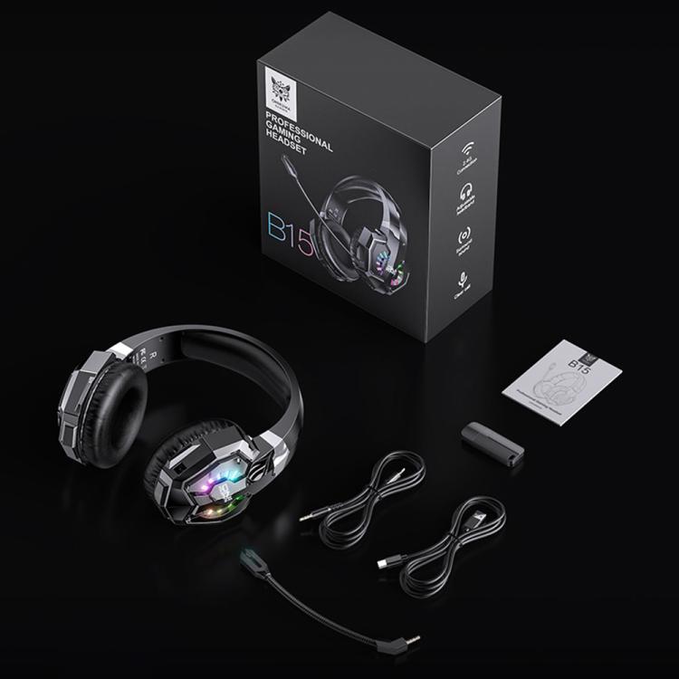 ONIKUMA B15 Tri-mode Bluetooth, 2.4G, Wired E-sports Game Headset