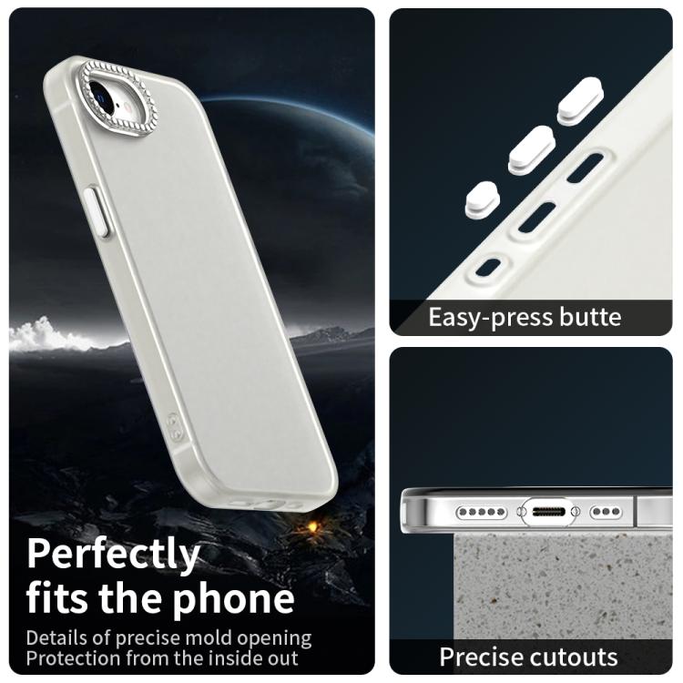 Candy Diamond Frosted PC Hybrid TPU Phone Case, For iPhone 16e, For iPhone 16 Pro, For iPhone 16 Plus