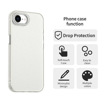 Candy Diamond Frosted PC Hybrid TPU Phone Case, For iPhone 16e, For iPhone 16 Pro, For iPhone 16 Plus