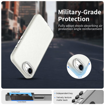 Candy Diamond Frosted PC Hybrid TPU Phone Case, For iPhone 16e, For iPhone 16 Pro, For iPhone 16 Plus