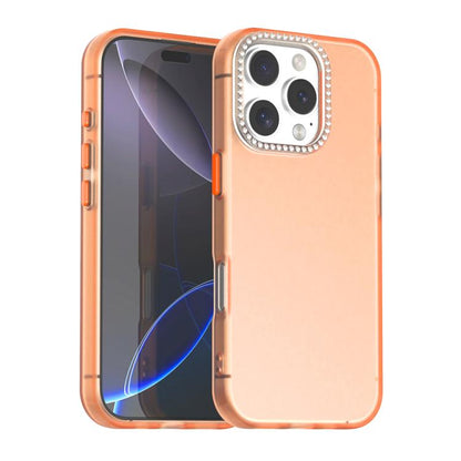 Candy Diamond Frosted PC Hybrid TPU Phone Case, For iPhone 16e, For iPhone 16 Pro, For iPhone 16 Plus