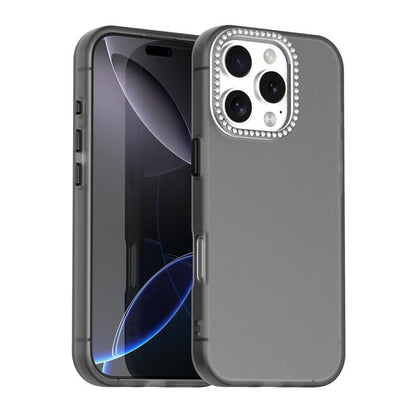 Candy Diamond Frosted PC Hybrid TPU Phone Case, For iPhone 16e, For iPhone 16 Pro, For iPhone 16 Plus