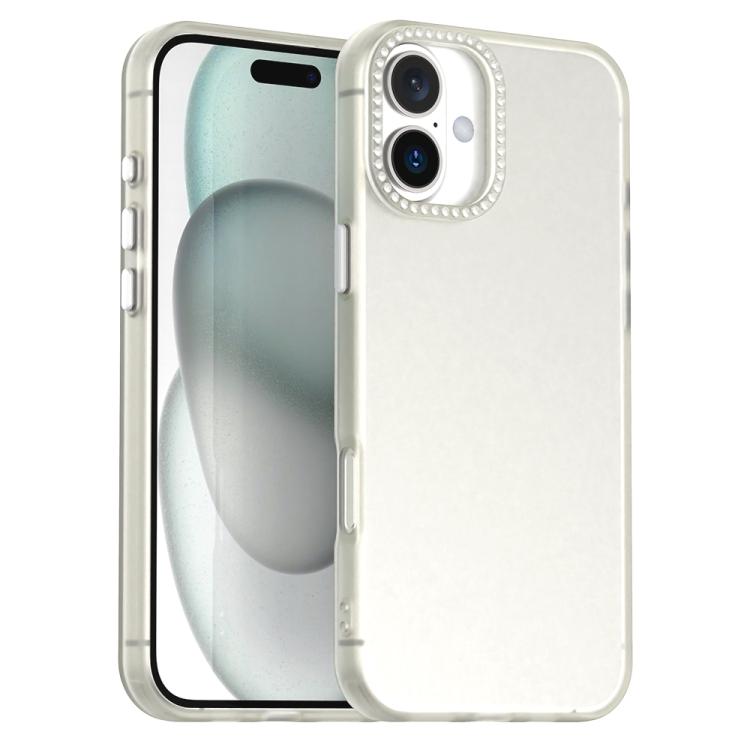 Candy Diamond Frosted PC Hybrid TPU Phone Case, For iPhone 16e, For iPhone 16 Pro, For iPhone 16 Plus