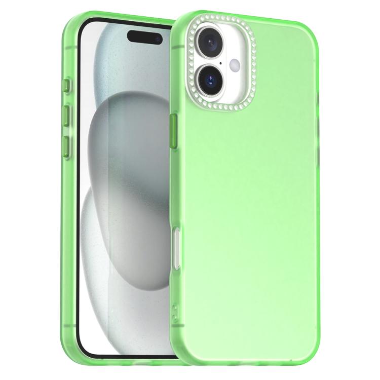 Candy Diamond Frosted PC Hybrid TPU Phone Case, For iPhone 16e, For iPhone 16 Pro, For iPhone 16 Plus