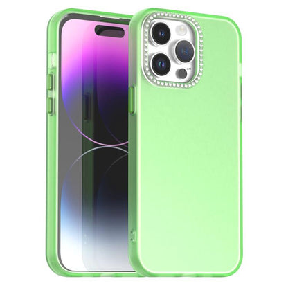 Candy Diamond Frosted PC Hybrid TPU Phone Case, For iPhone 15 Plus, For iPhone 14 Plus, For iPhone 14 Pro Max