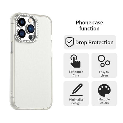 Candy Diamond Frosted PC Hybrid TPU Phone Case, For iPhone 13 Pro, For iPhone 12, For iPhone 12 Pro