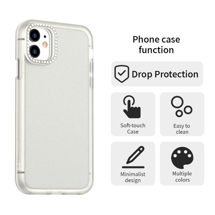 Candy Diamond Frosted PC Hybrid TPU Phone Case, For iPhone 11, For iPhone 11 Pro