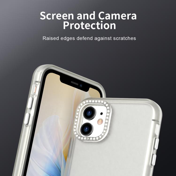Candy Diamond Frosted PC Hybrid TPU Phone Case, For iPhone 11, For iPhone 11 Pro