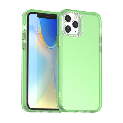 Candy Diamond Frosted PC Hybrid TPU Phone Case, For iPhone 11, For iPhone 11 Pro
