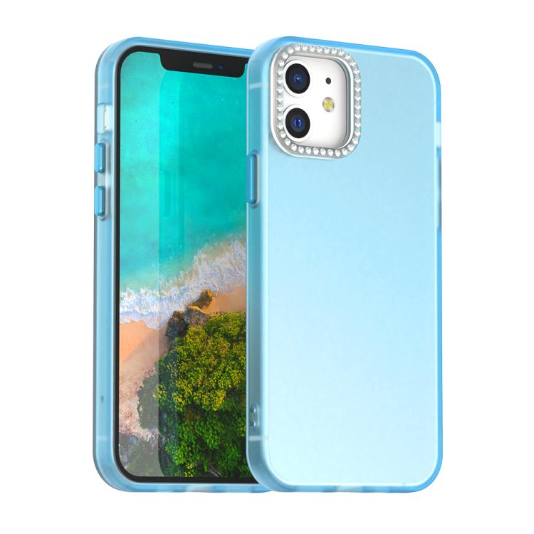 Candy Diamond Frosted PC Hybrid TPU Phone Case, For iPhone 13 Pro, For iPhone 12, For iPhone 12 Pro