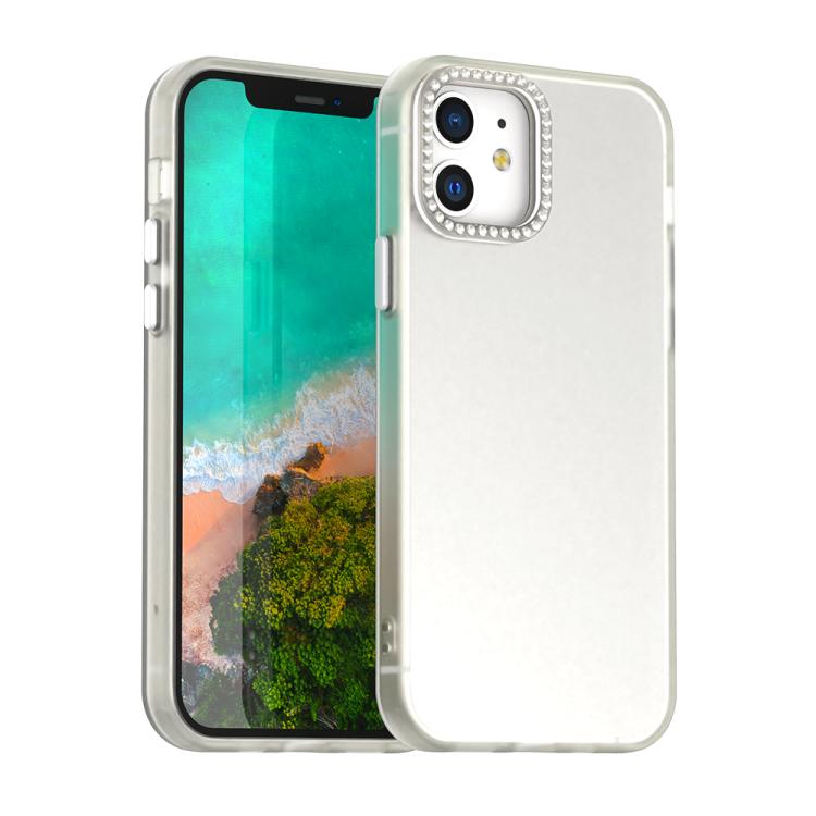 Candy Diamond Frosted PC Hybrid TPU Phone Case, For iPhone 13 Pro, For iPhone 12, For iPhone 12 Pro