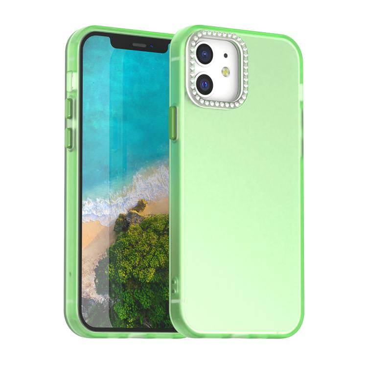 Candy Diamond Frosted PC Hybrid TPU Phone Case, For iPhone 13 Pro, For iPhone 12, For iPhone 12 Pro