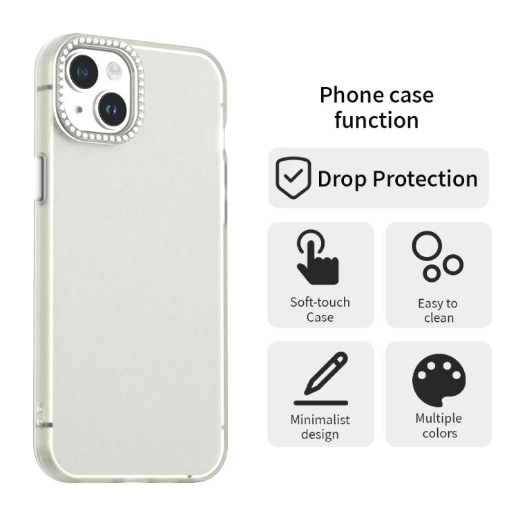 Candy Diamond Frosted PC Hybrid TPU Phone Case, For iPhone 15 Plus, For iPhone 14 Plus, For iPhone 14 Pro Max