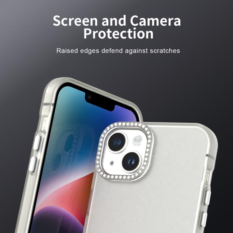 Candy Diamond Frosted PC Hybrid TPU Phone Case, For iPhone 15 Plus, For iPhone 14 Plus, For iPhone 14 Pro Max