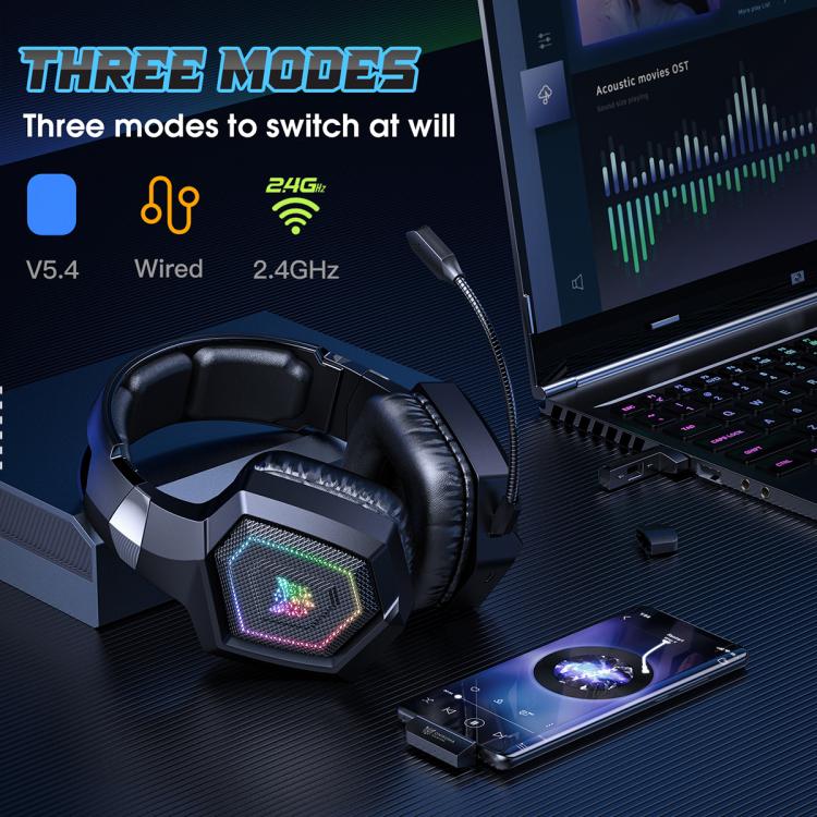 ONIKUMA GT806 Tri-mode Bluetooth 2.4G Wired E-sports Game Headset