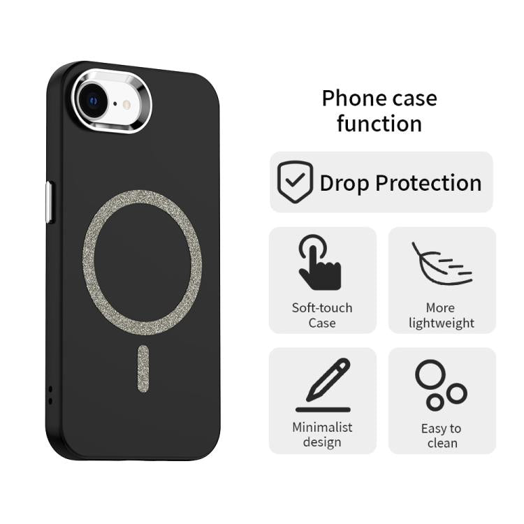 Glitter Series Magsafe PC Hybrid TPU Phone Case, For iPhone 16e, For iPhone 16 Pro Max, For iPhone 16 Pro, For iPhone 16 Plus, For iPhone 16, For iPhone 15 Pro Max