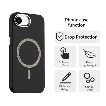 Glitter Series Magsafe PC Hybrid TPU Phone Case, For iPhone 16e, For iPhone 16 Pro Max, For iPhone 16 Pro, For iPhone 16 Plus, For iPhone 16, For iPhone 15 Pro Max