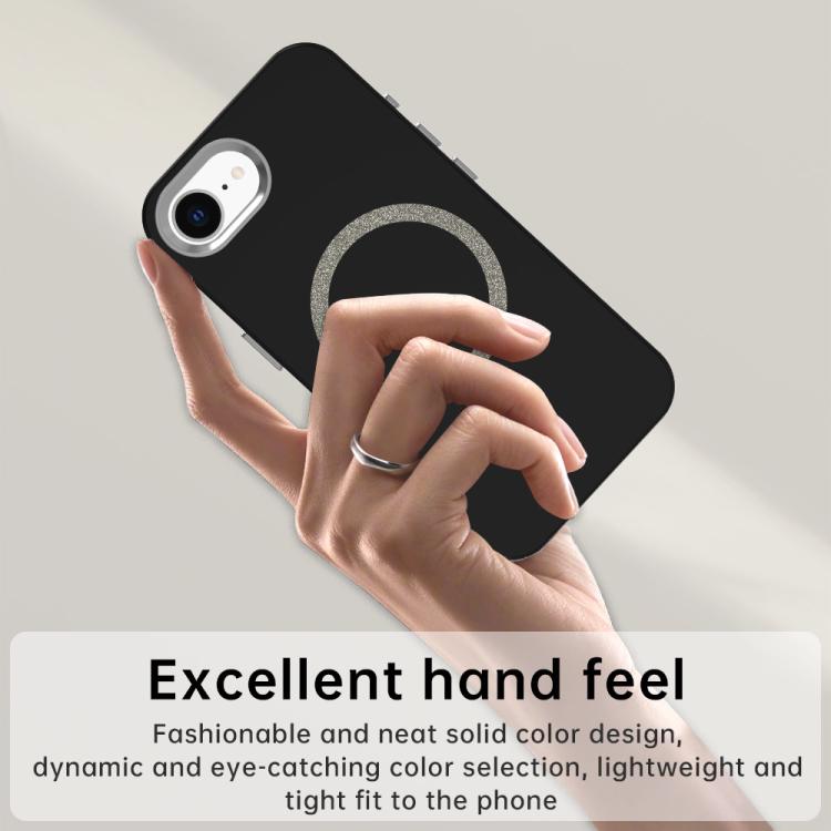 Glitter Series Magsafe PC Hybrid TPU Phone Case, For iPhone 16e, For iPhone 16 Pro Max, For iPhone 16 Pro, For iPhone 16 Plus, For iPhone 16, For iPhone 15 Pro Max