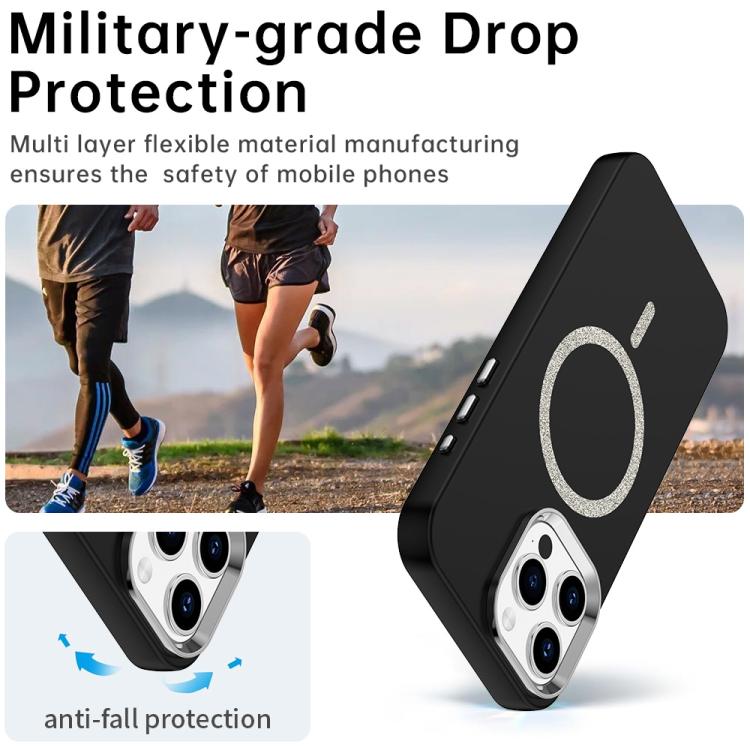 Glitter Series Magsafe PC Hybrid TPU Phone Case, For iPhone 15 Pro, For iPhone 15 Plus, For iPhone 15, For iPhone 14 Plus, For iPhone 14, For iPhone 14 Pro