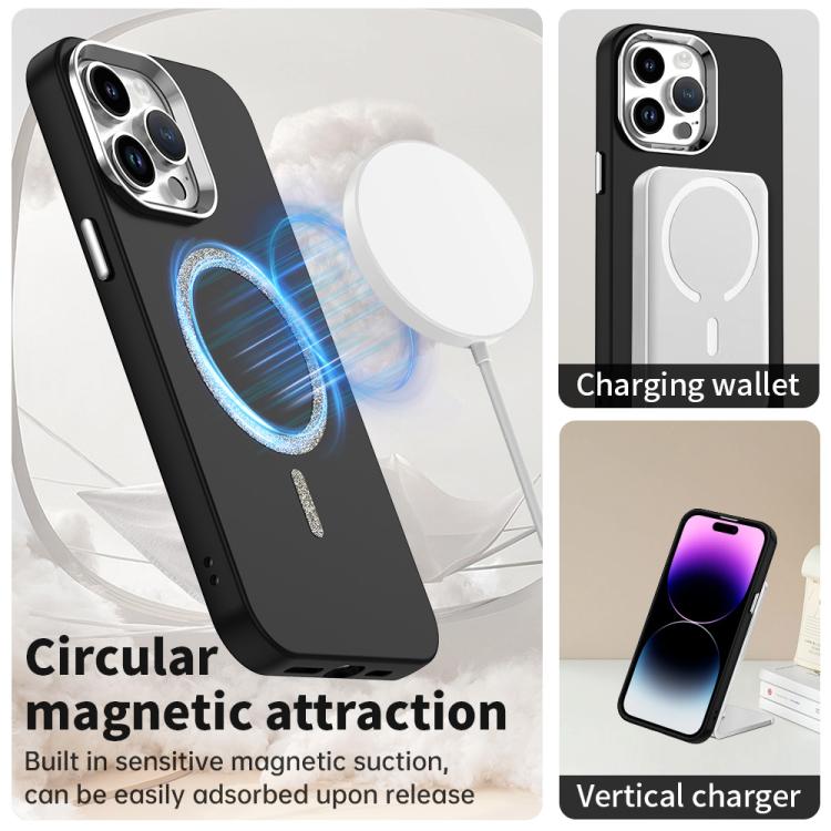 Glitter Series Magsafe PC Hybrid TPU Phone Case, For iPhone 14 Pro Max, For iPhone 13 Pro Max, For iPhone 13 Pro, For iPhone 13, For iPhone 12, For iPhone 12 Pro Max