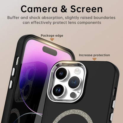 Glitter Series Magsafe PC Hybrid TPU Phone Case, For iPhone 14 Pro Max, For iPhone 13 Pro Max, For iPhone 13 Pro, For iPhone 13, For iPhone 12, For iPhone 12 Pro Max