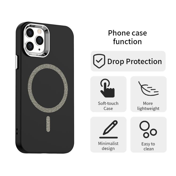 Glitter Series Magsafe PC Hybrid TPU Phone Case, For iPhone 12 Pro, For iPhone 11 Pro Max, For iPhone 11, For iPhone 11 Pro