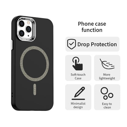 Glitter Series Magsafe PC Hybrid TPU Phone Case, For iPhone 12 Pro, For iPhone 11 Pro Max, For iPhone 11, For iPhone 11 Pro