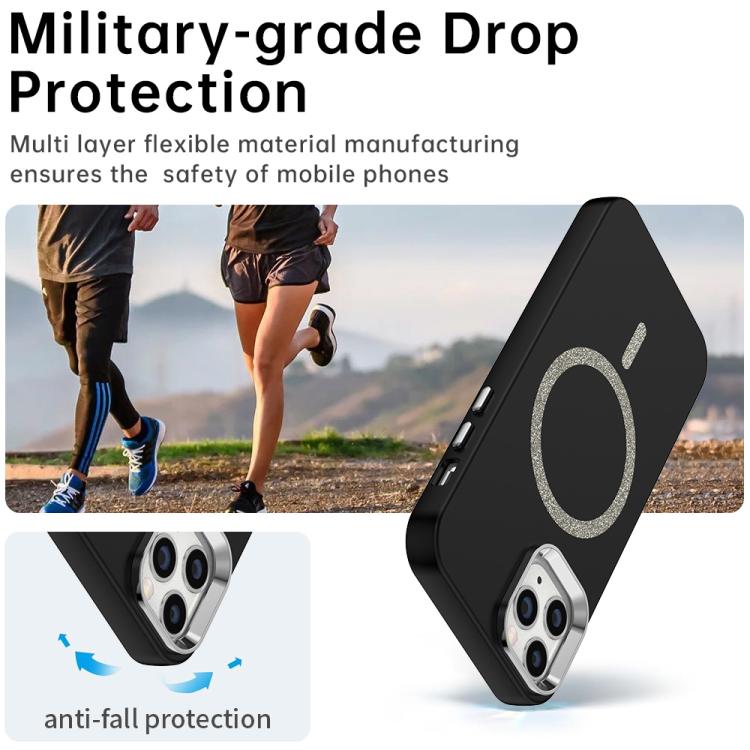 Glitter Series Magsafe PC Hybrid TPU Phone Case, For iPhone 12 Pro, For iPhone 11 Pro Max, For iPhone 11, For iPhone 11 Pro