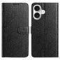 Daisy Embossed Leather Phone Case, For iPhone 16 Pro, For iPhone 16 Plus