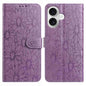 Daisy Embossed Leather Phone Case, For iPhone 16, For iPhone 15 Pro Max