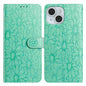 Daisy Embossed Leather Phone Case, For iPhone 15, For iPhone 14 Plus