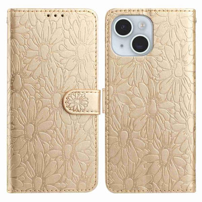 Daisy Embossed Leather Phone Case, For iPhone 13, For iPhone 12 / 12 Pro