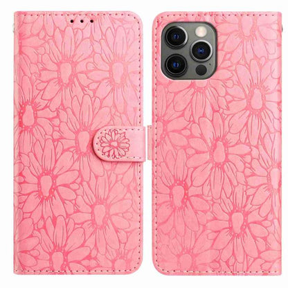 Daisy Embossed Leather Phone Case, For iPhone 13, For iPhone 12 / 12 Pro