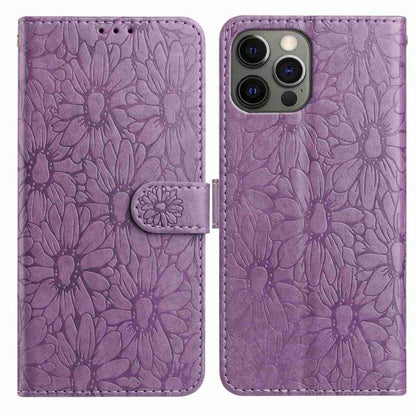 Daisy Embossed Leather Phone Case, For iPhone 13, For iPhone 12 / 12 Pro