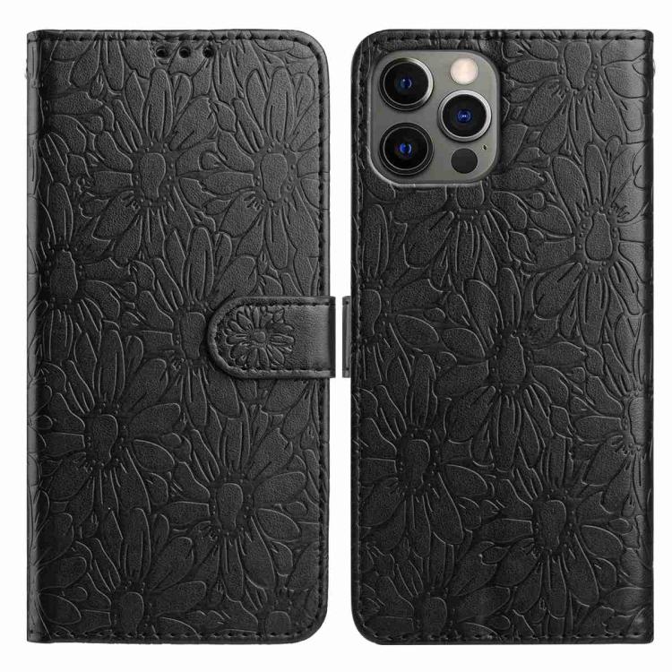 Daisy Embossed Leather Phone Case, For iPhone 13, For iPhone 12 / 12 Pro
