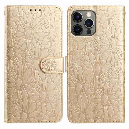 Daisy Embossed Leather Phone Case, For iPhone 12 Pro Max, For iPhone 11 Pro Max