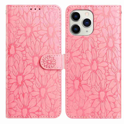 Daisy Embossed Leather Phone Case, For iPhone 11, For iPhone 11 Pro